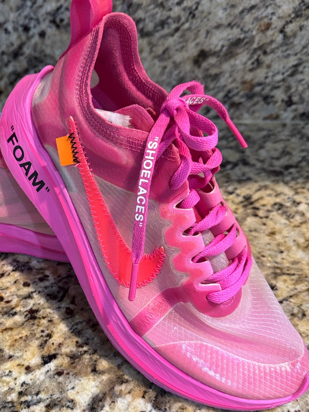 Nike x Off White Zoom Fly trademark Sneakers NWOT RARE